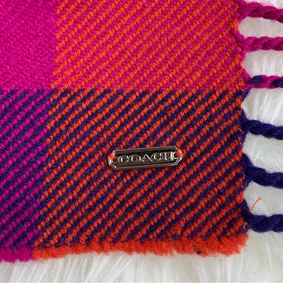 Coach Women’s Plaid Scarf - Picture 6 of 6